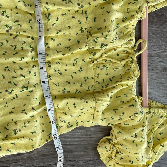 Faithfull the Brand Evelyn Floral-print Crepe Midi Dress US 4 | Size Small - Picture 2 of 11